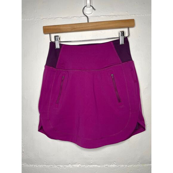 Athleta Fairway Golf Skort 16" Purple Plum Womens Athletic Skirt Size XXS - Picture 1 of 6
